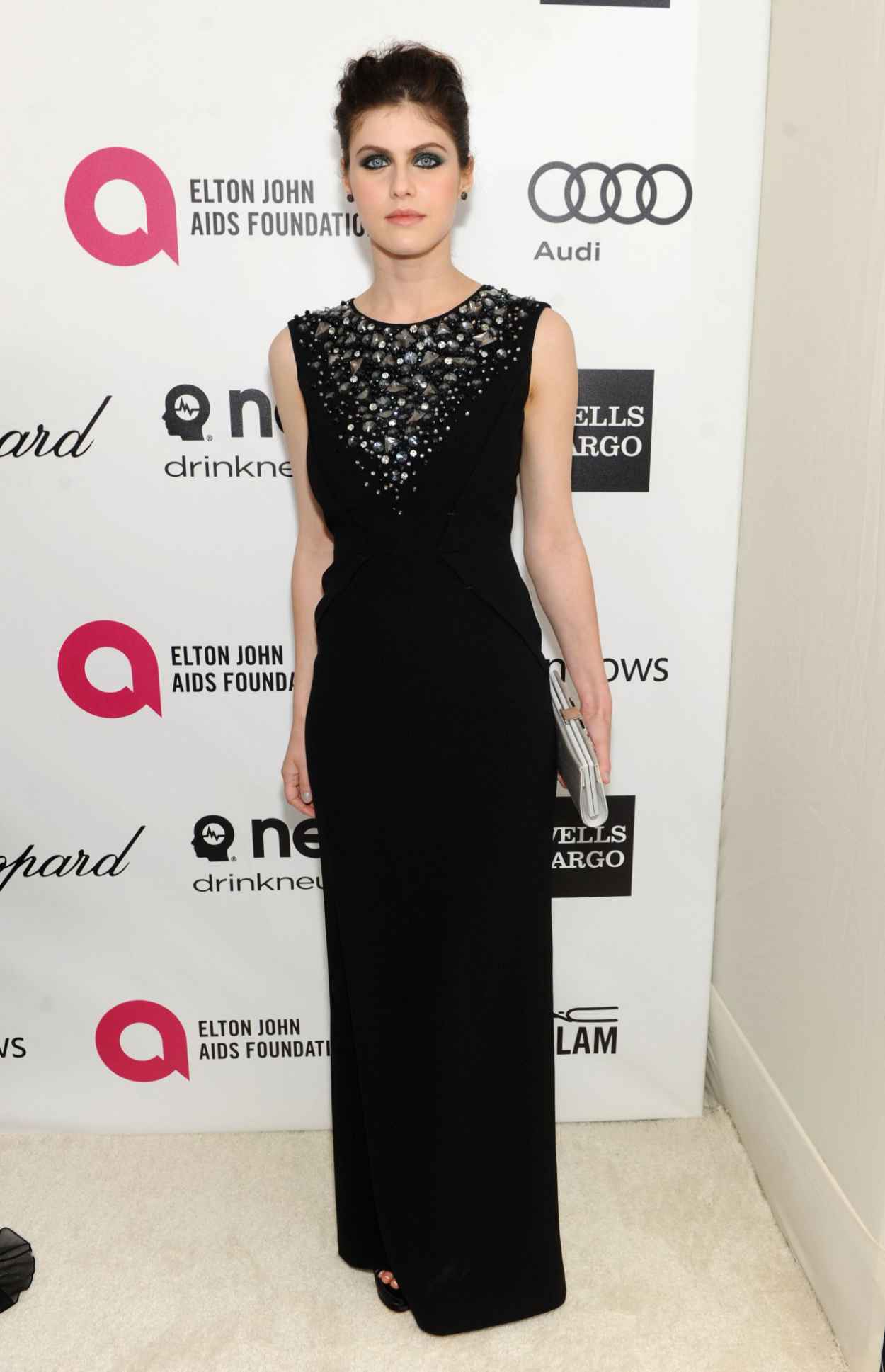 Alexandra Daddario - 2015Elton John AIDS Foundation Oscar Party-1