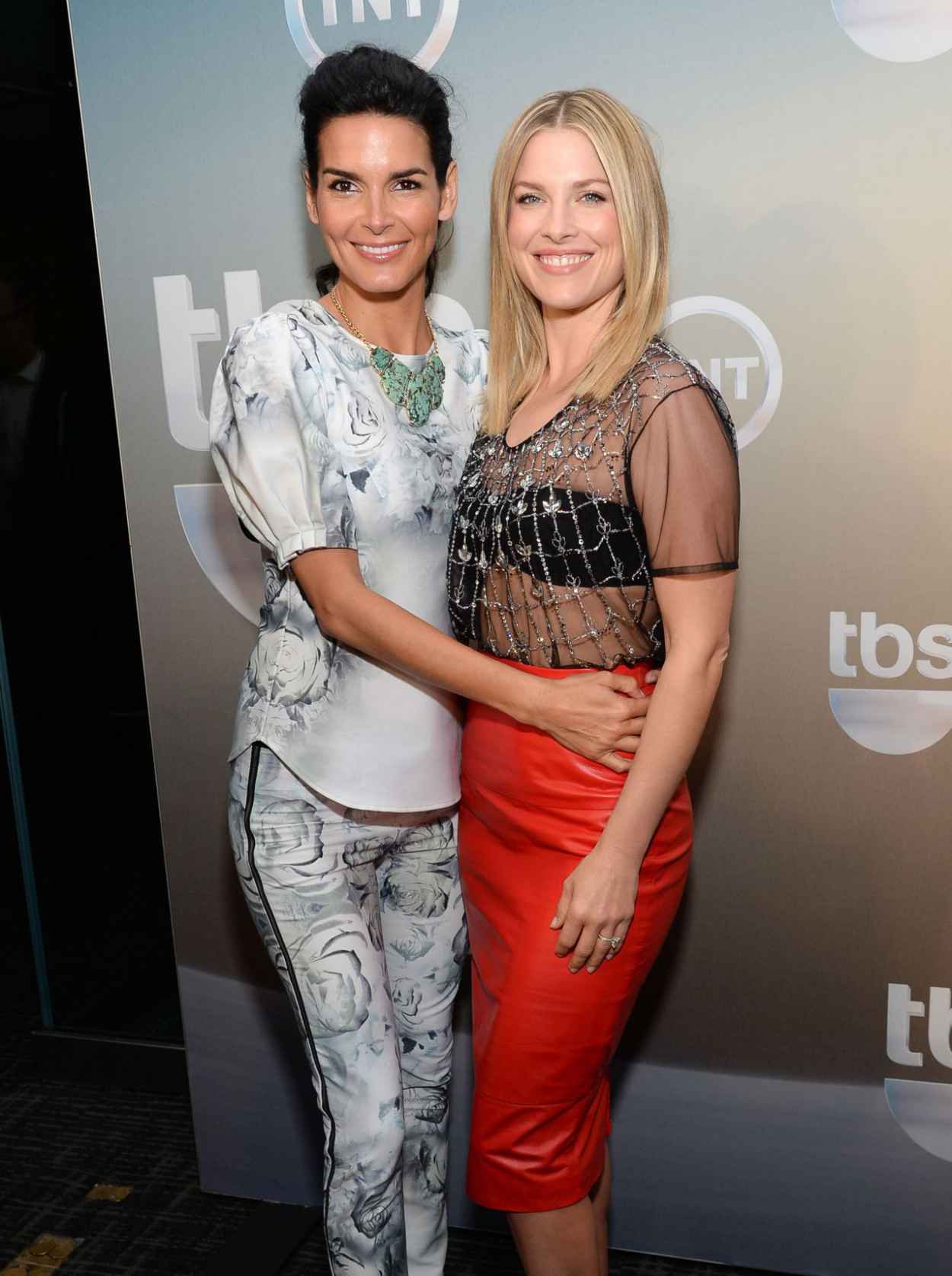 Angie Harmon Wearing Katharine Kidd at 2015 TBS & TNT Upfront