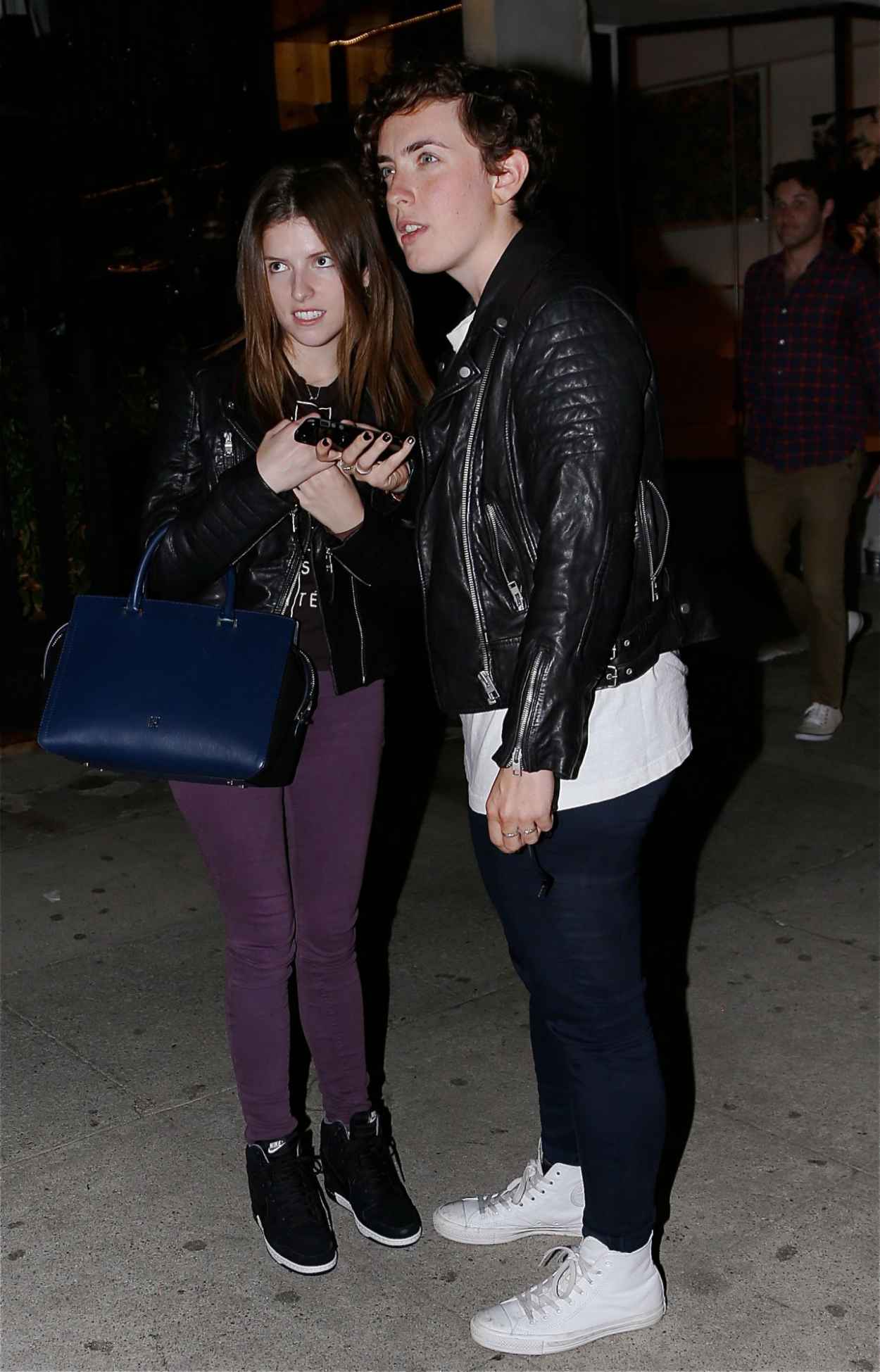 Anna Kendrick Night Out Style – Out in Los Angeles – August 2015