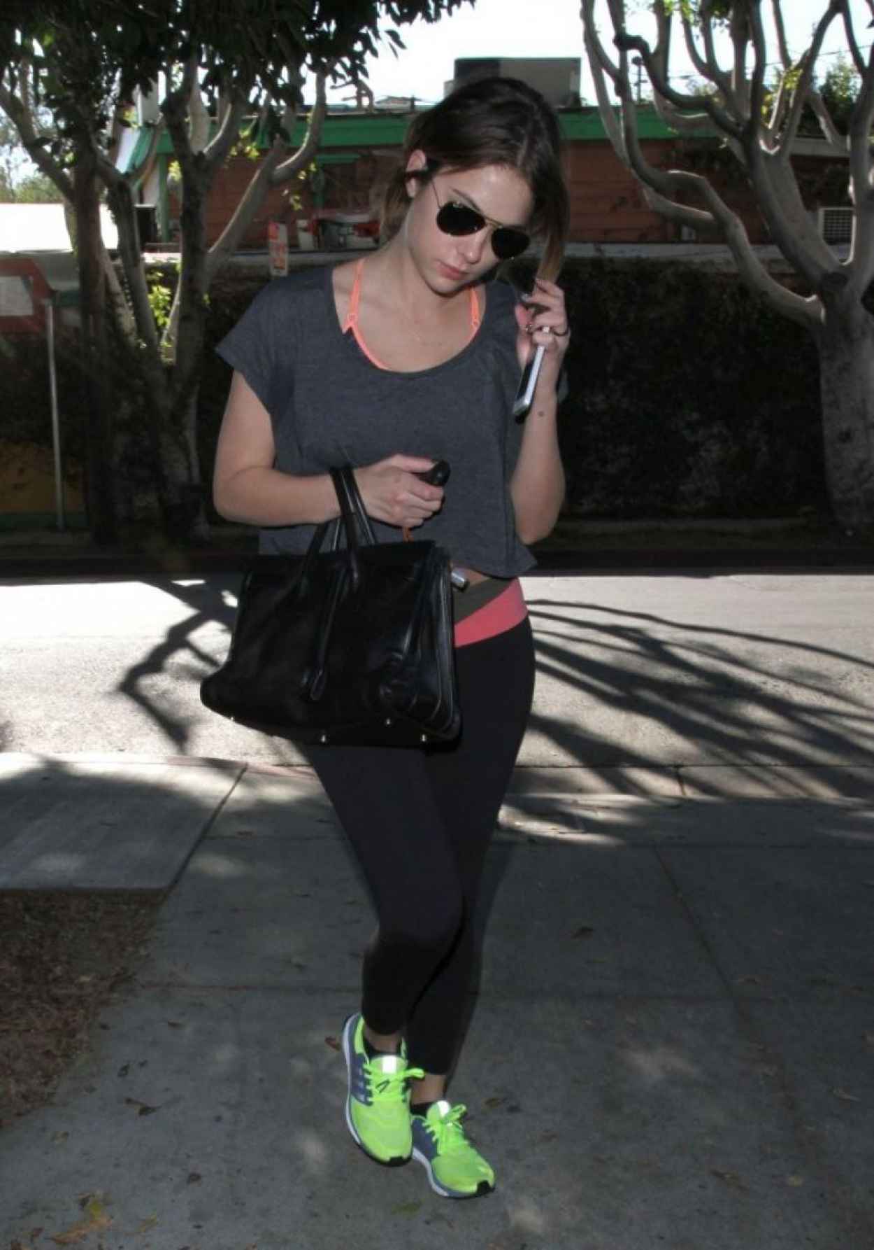 Ashley Benson Street Style - in Spandex out in West Hollywood, January 2015-1