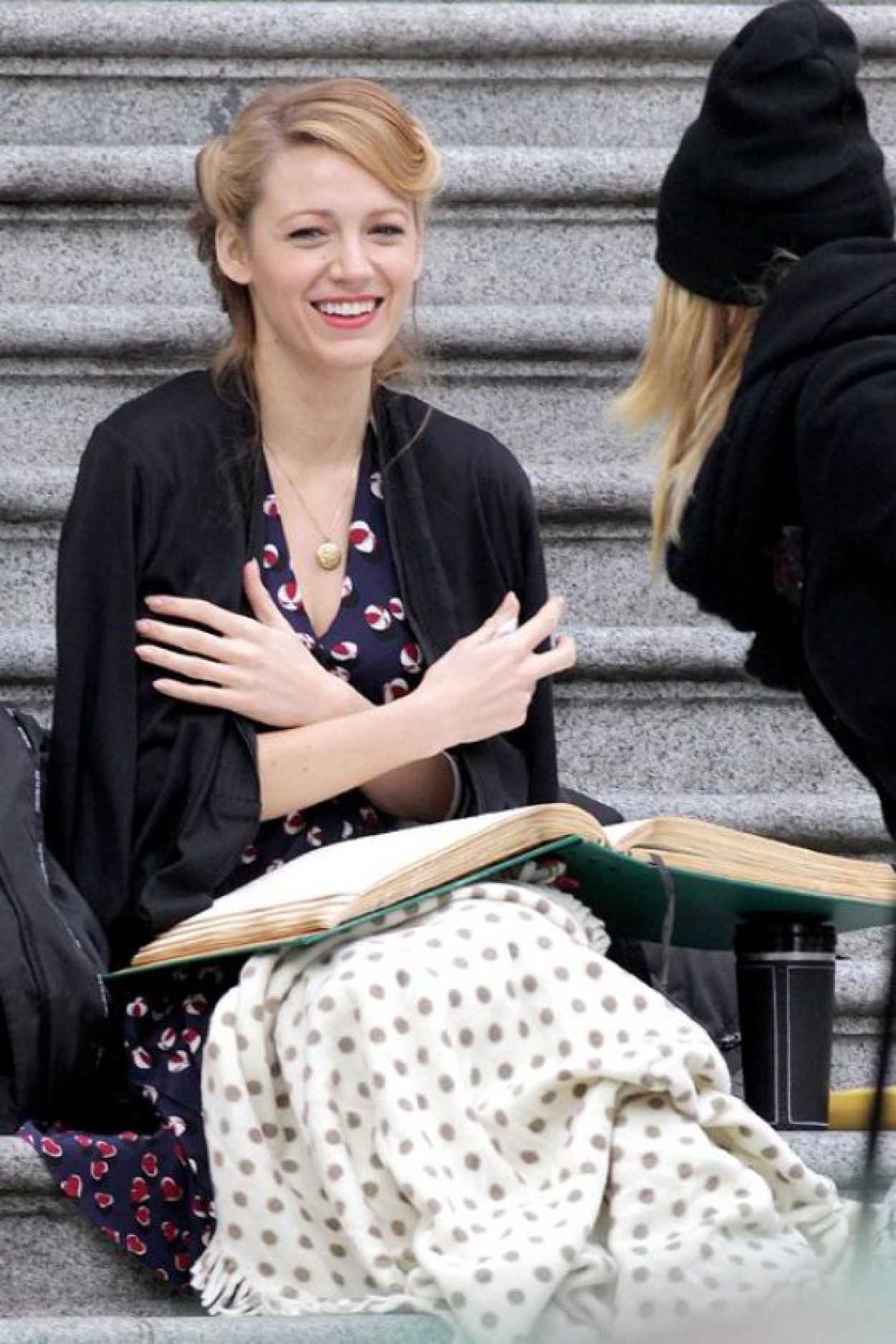 Blake Lively – Adaline in Vancouver Set Photos – celebsla.com