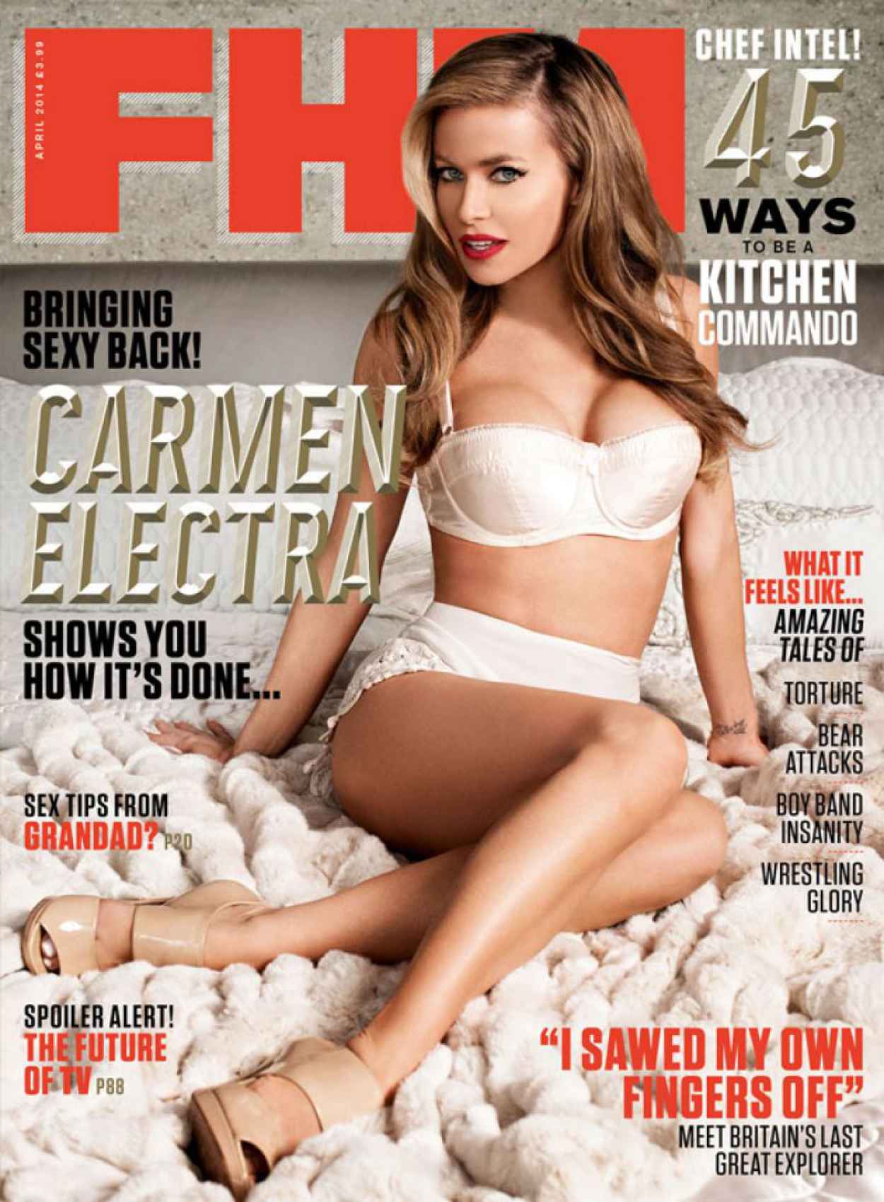 Carmen Electra - FHM Magazine - April 2015 Issue-1