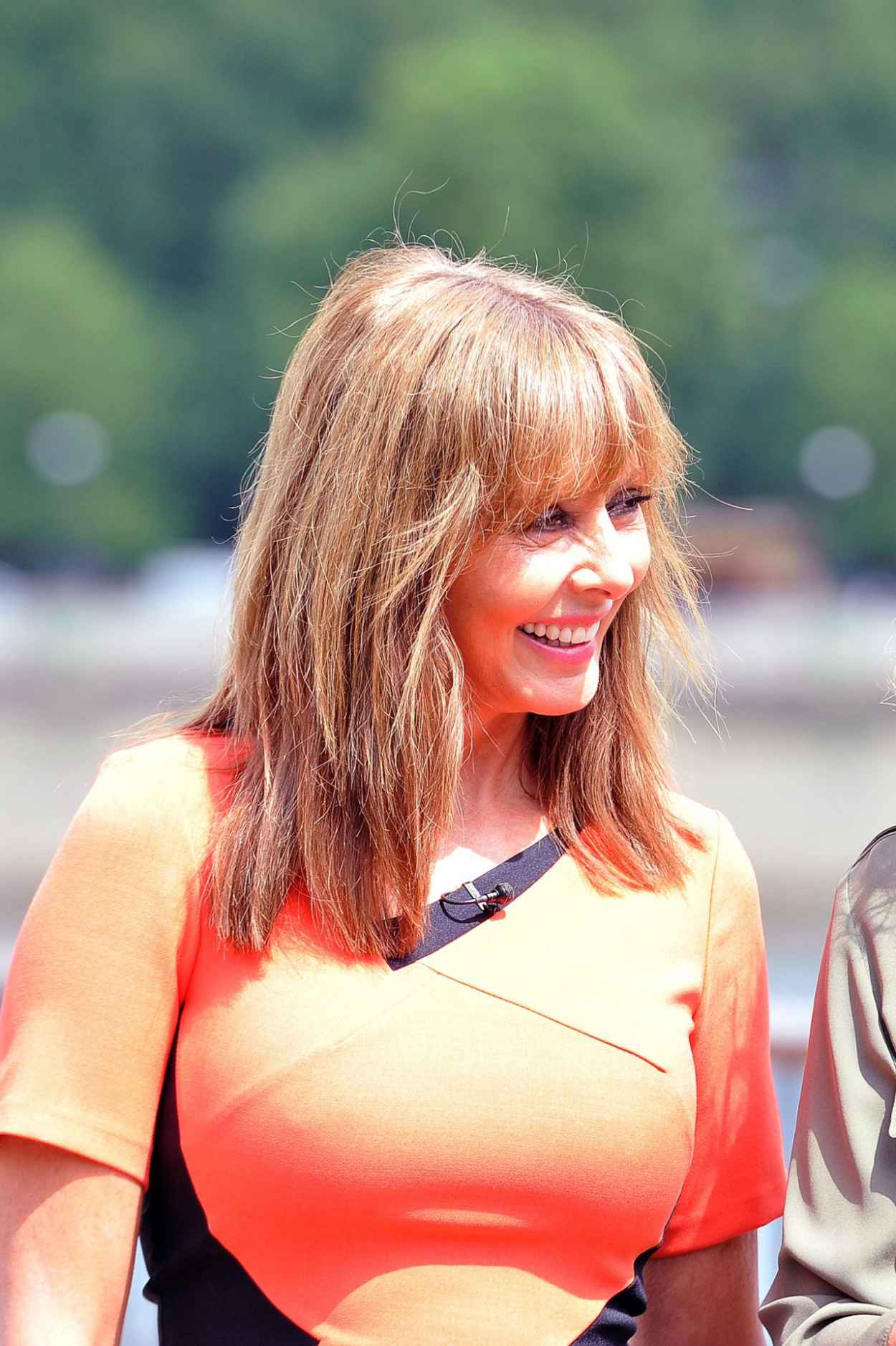 Carol Vorderman Filming Loose Women Television Program – July 2015