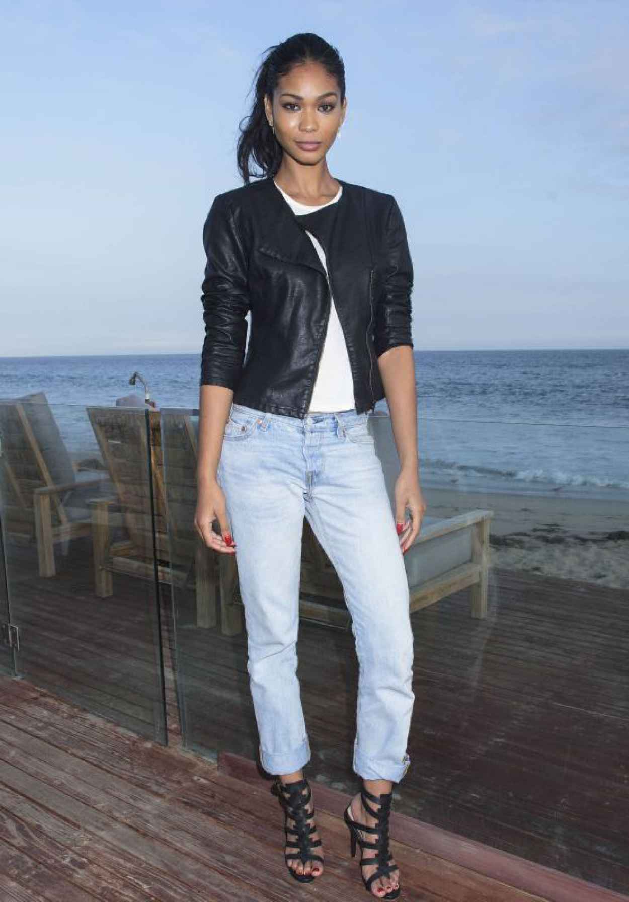 Chanel Iman - Just Jared & JustFab Summer Dinner Party in Malibu - July 2015-1
