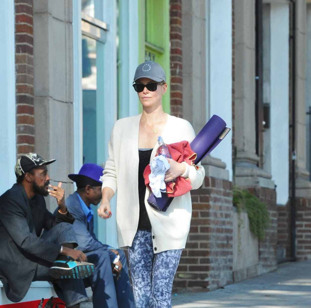 Charlize Theron – Leaves a Yoga Class After a Workout – December 2015