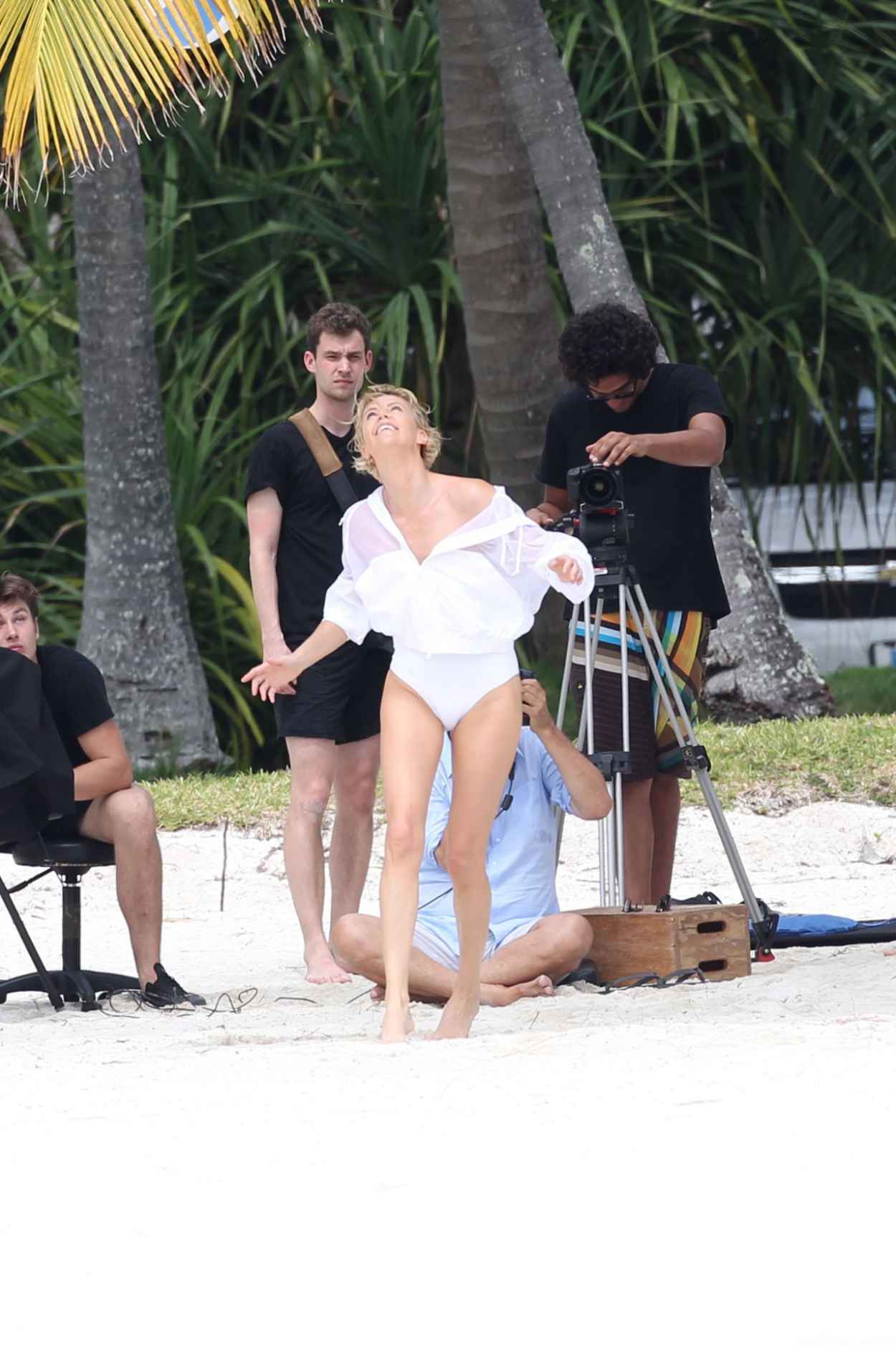 Charlize Theron Swimsuit Photoshoot In Miami March Celebsla Com