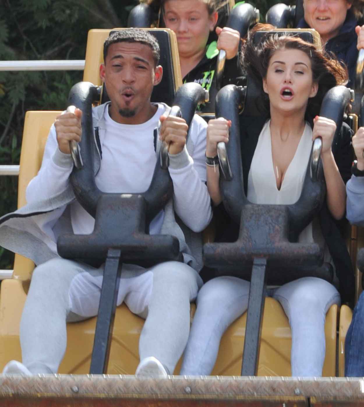 Chloe Goodman Out With Her Boyfriend at Alton Towers Staffordshire