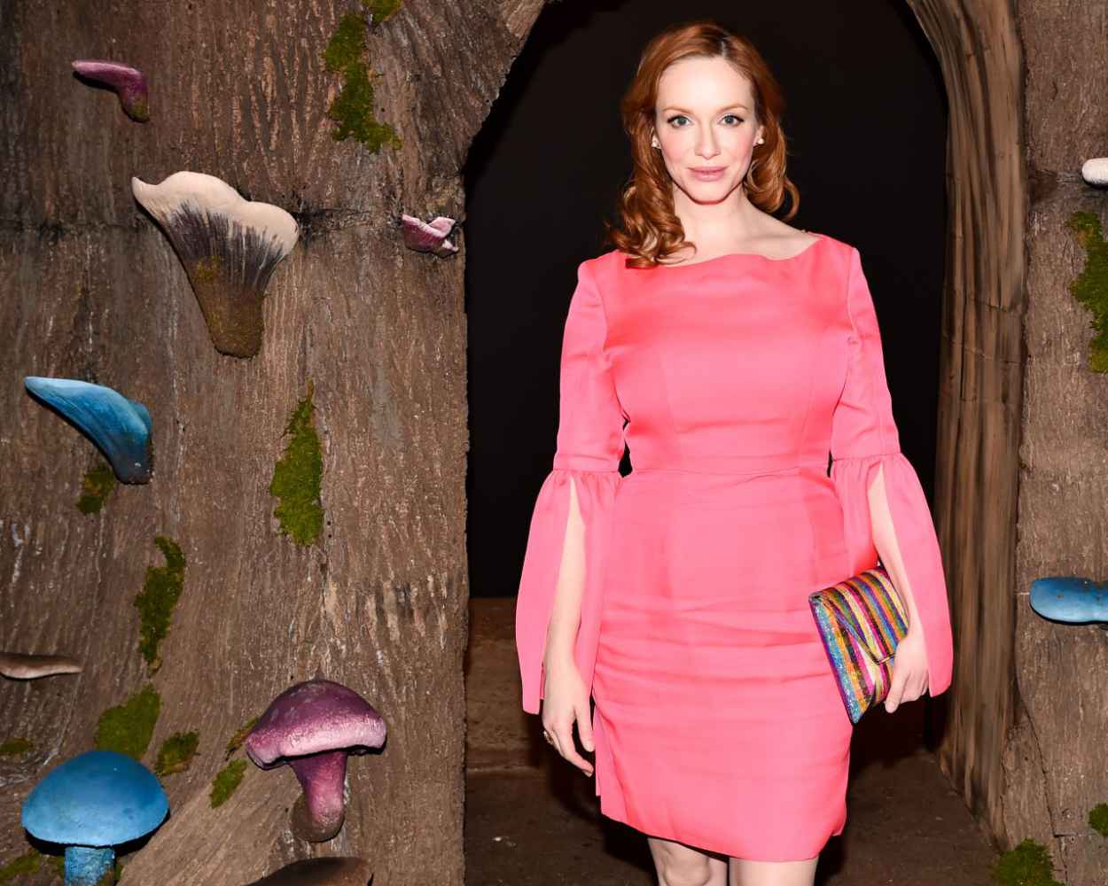 Christina Hendricks Honor Fashion Show In New York City Feb 2015