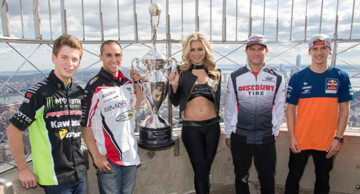 Dianna Dahlgren – AMA Supercross Stars visit The Empire State Building