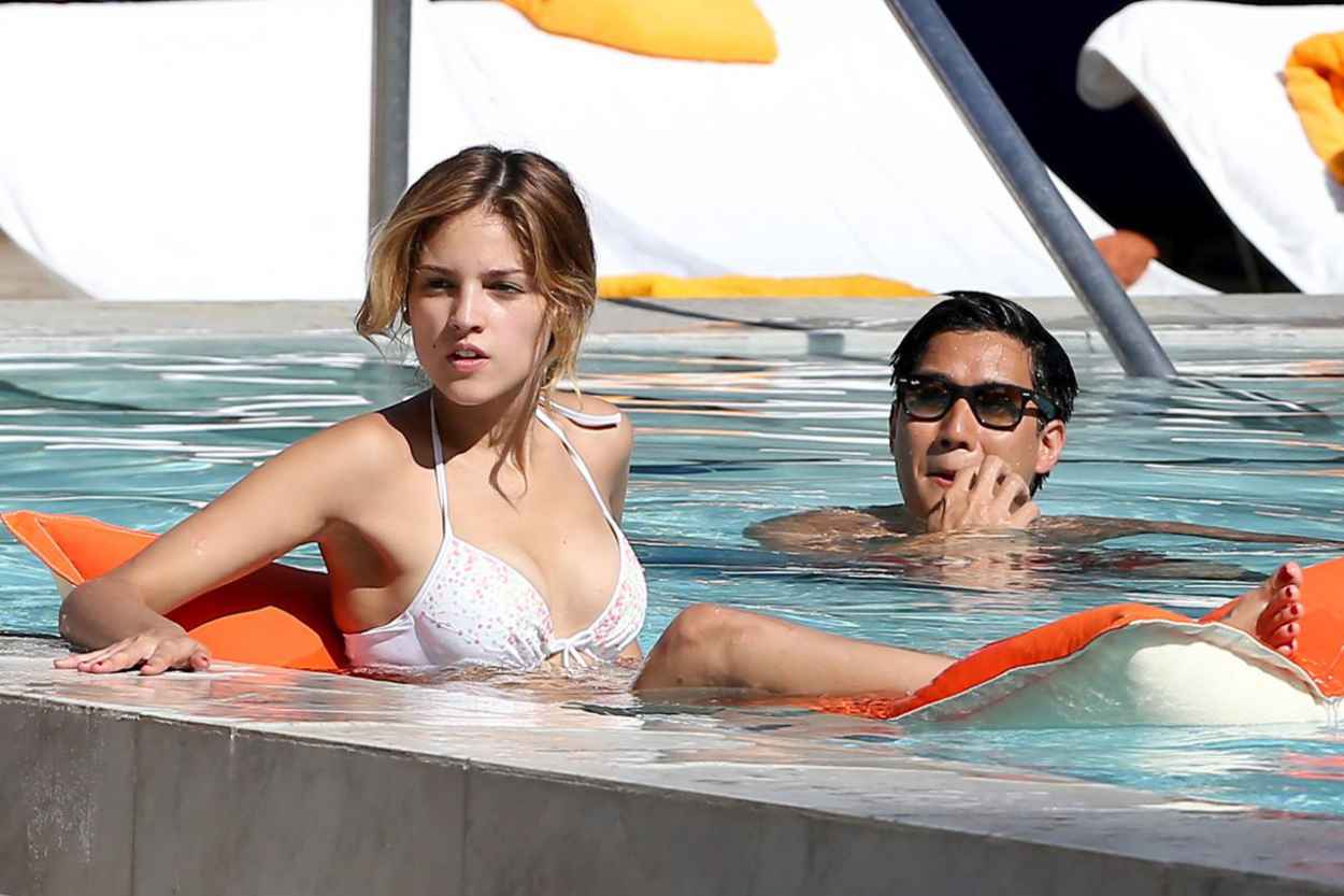 Eiza Gonzalez in a Bikini - Relax Pool Side in Miami - November 2015-3