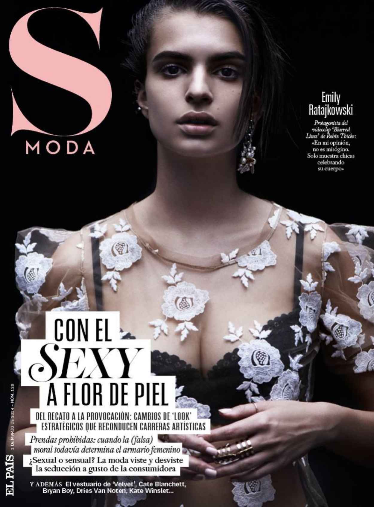 Emily Ratajkowski - S Moda Magazine - March 2015 Issue-1