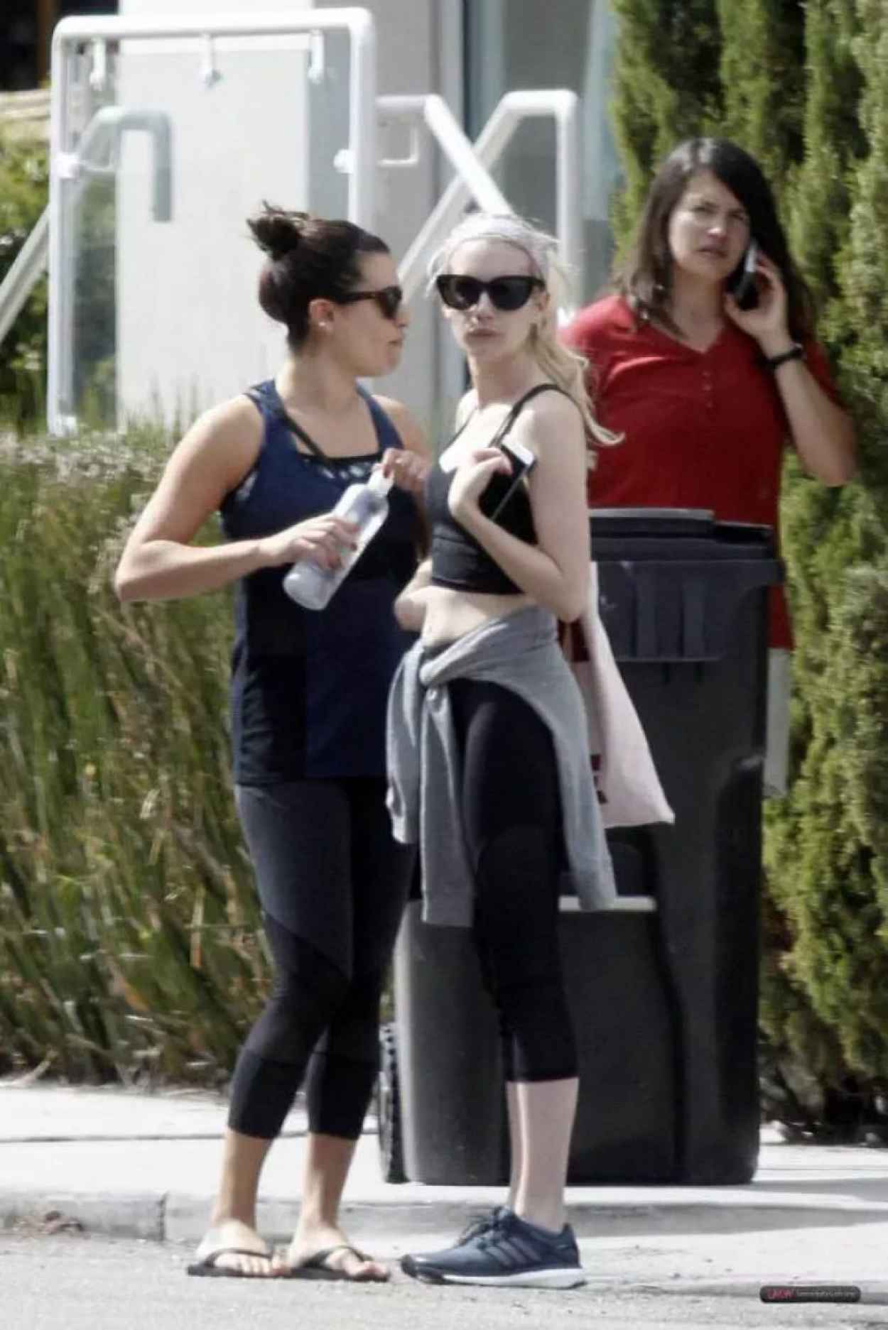 Emma Roberts and Lea Michele Shopping at Whole Foods in New Orleans