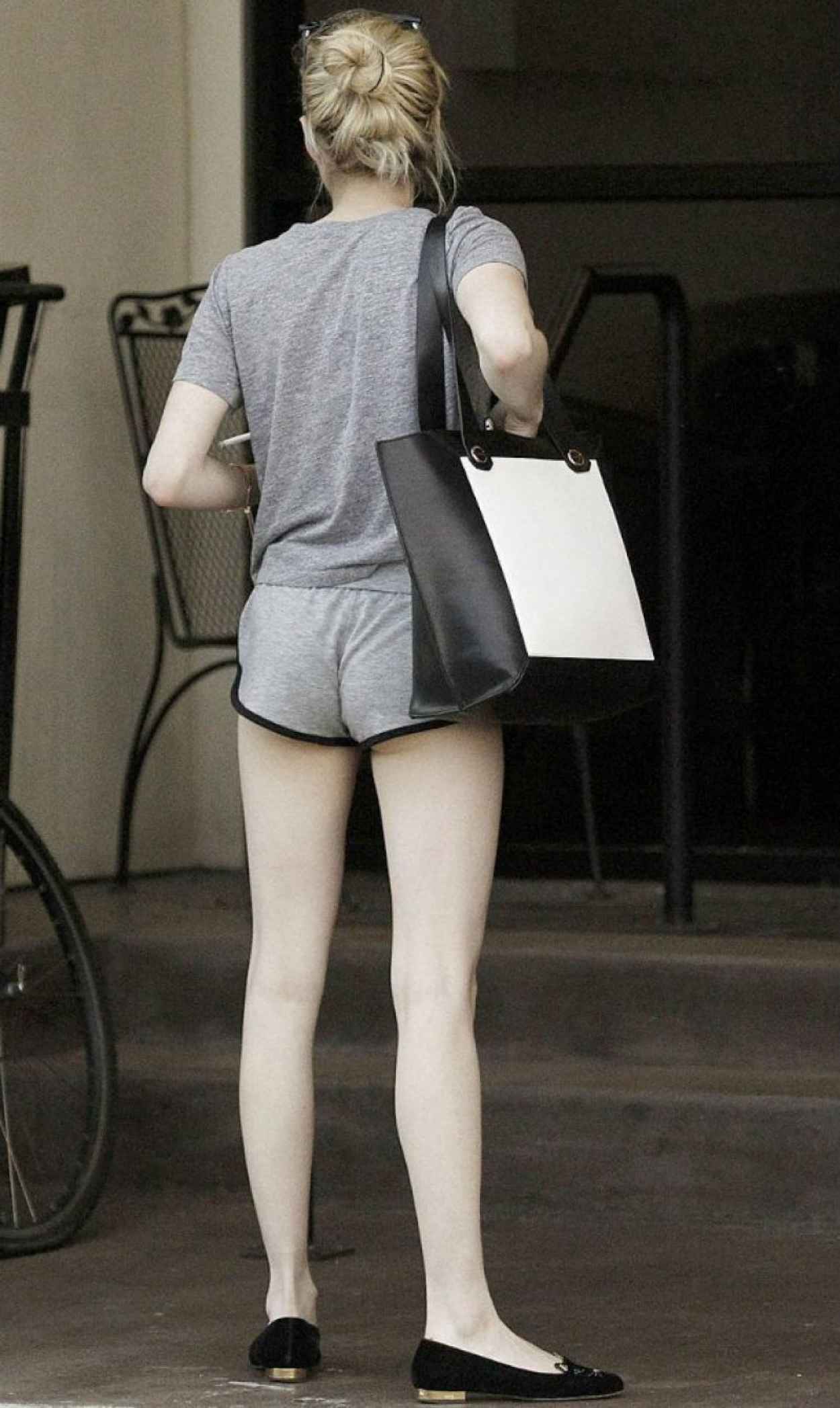 Emma Roberts Leggy in Shorts - New Orleans, June 2015-2.