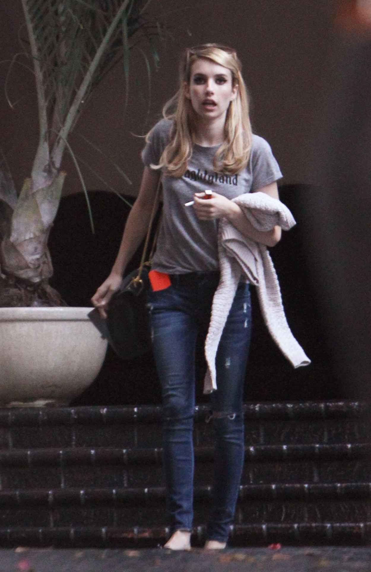 Emma Roberts - Outside Chateau Marmont in Los Angeles - August 2015-1