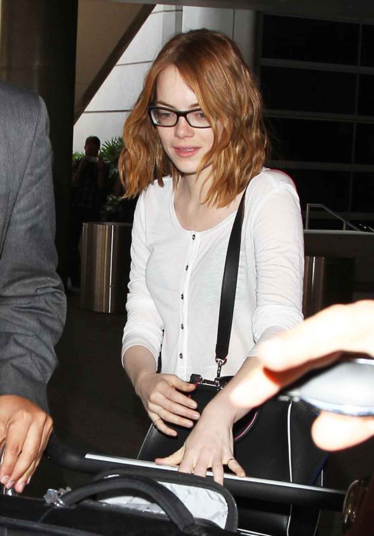 Emma Stone at LAX Airport, May 2015 – celebsla.com