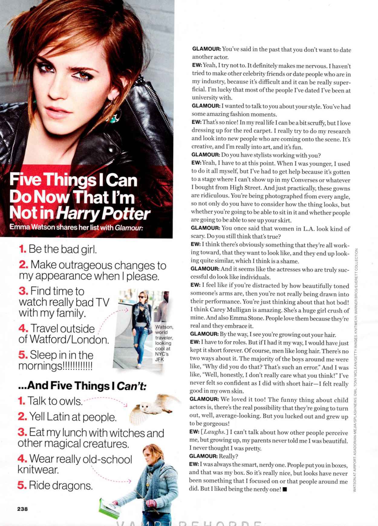 Emma Watson - Glamour Magazine US, October 2015 Issue-4