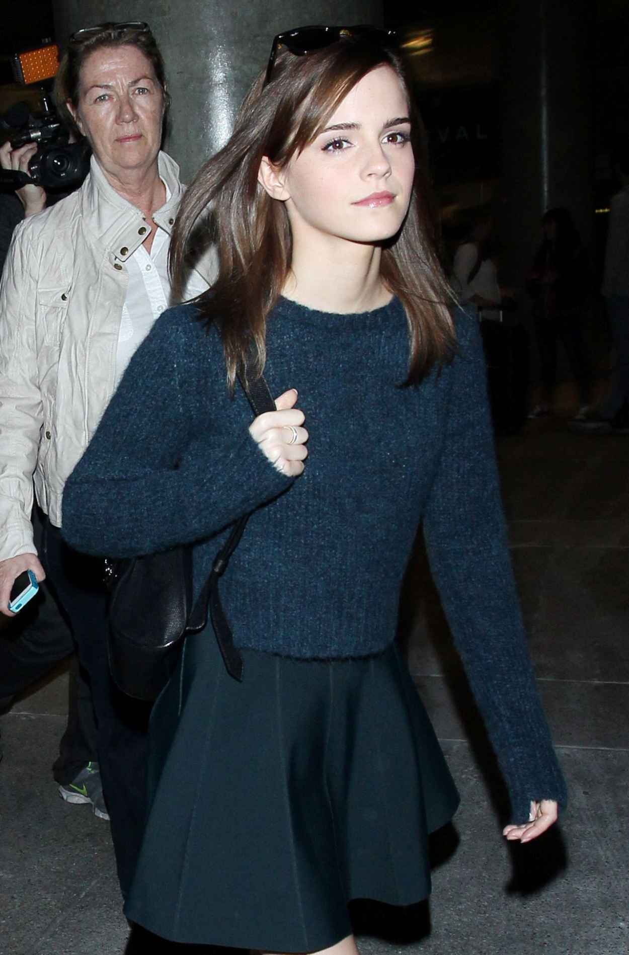 Emma Watson in Miniskirt at LAX Airport, March 2015-5