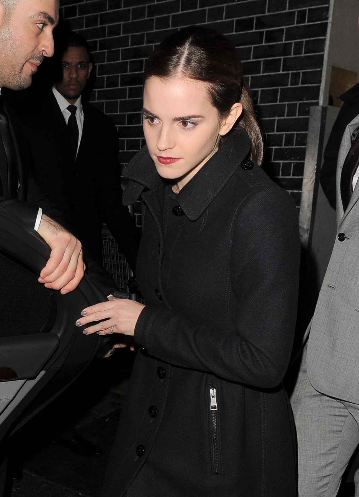 Emma Watson Leaving Lady Gagas Private Gig in London - December 2015-1