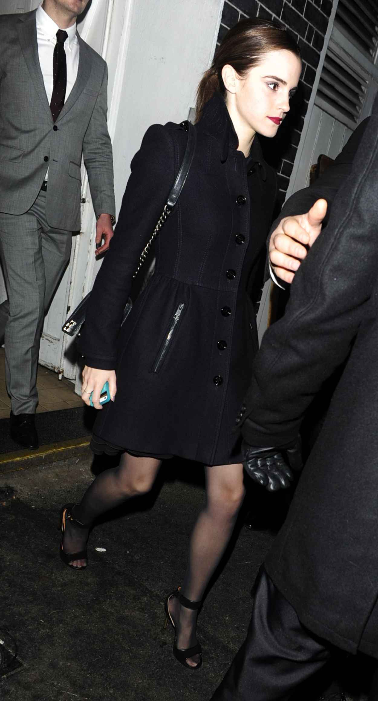 Emma Watson Leaving Lady Gagas Private Gig in London - December 2015-3