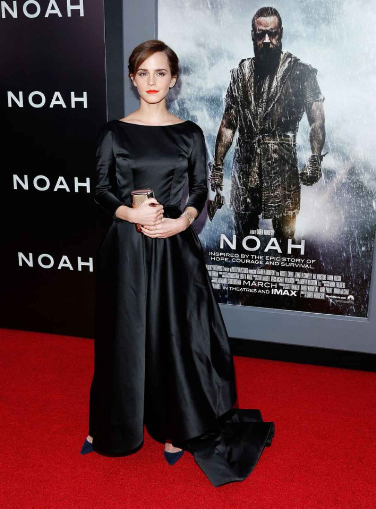 Emma Watson on Red Carpet - Noah Premiere in New York City-1