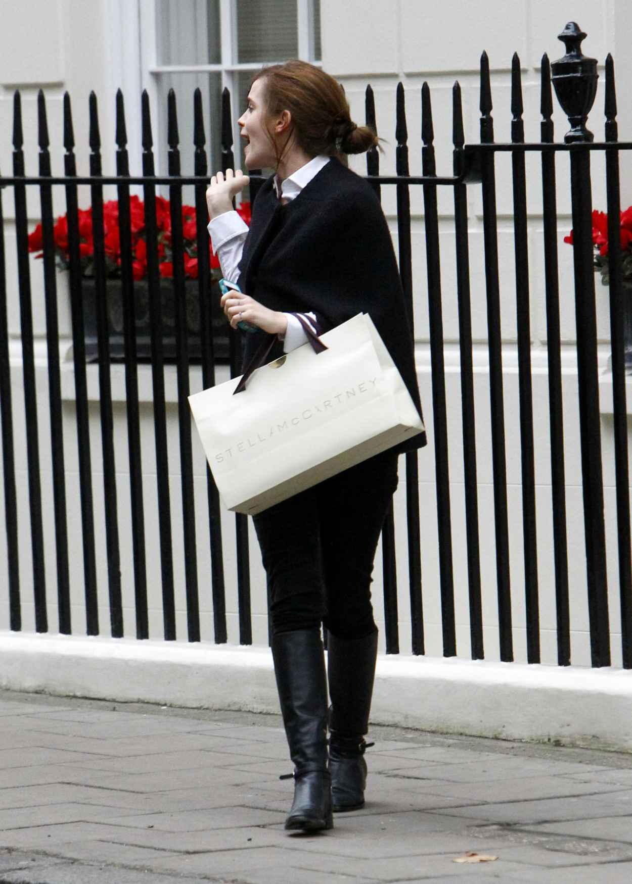 Emma Watson Street Style - Shopping Around Bond Street in Central London - December 2015-3