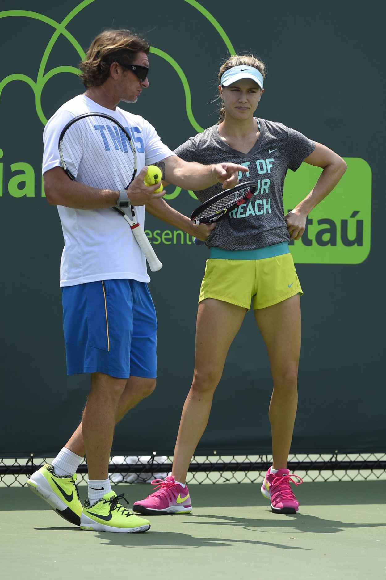 Eugenie Bouchard – Practice Session in Key Biscayne, March 2015