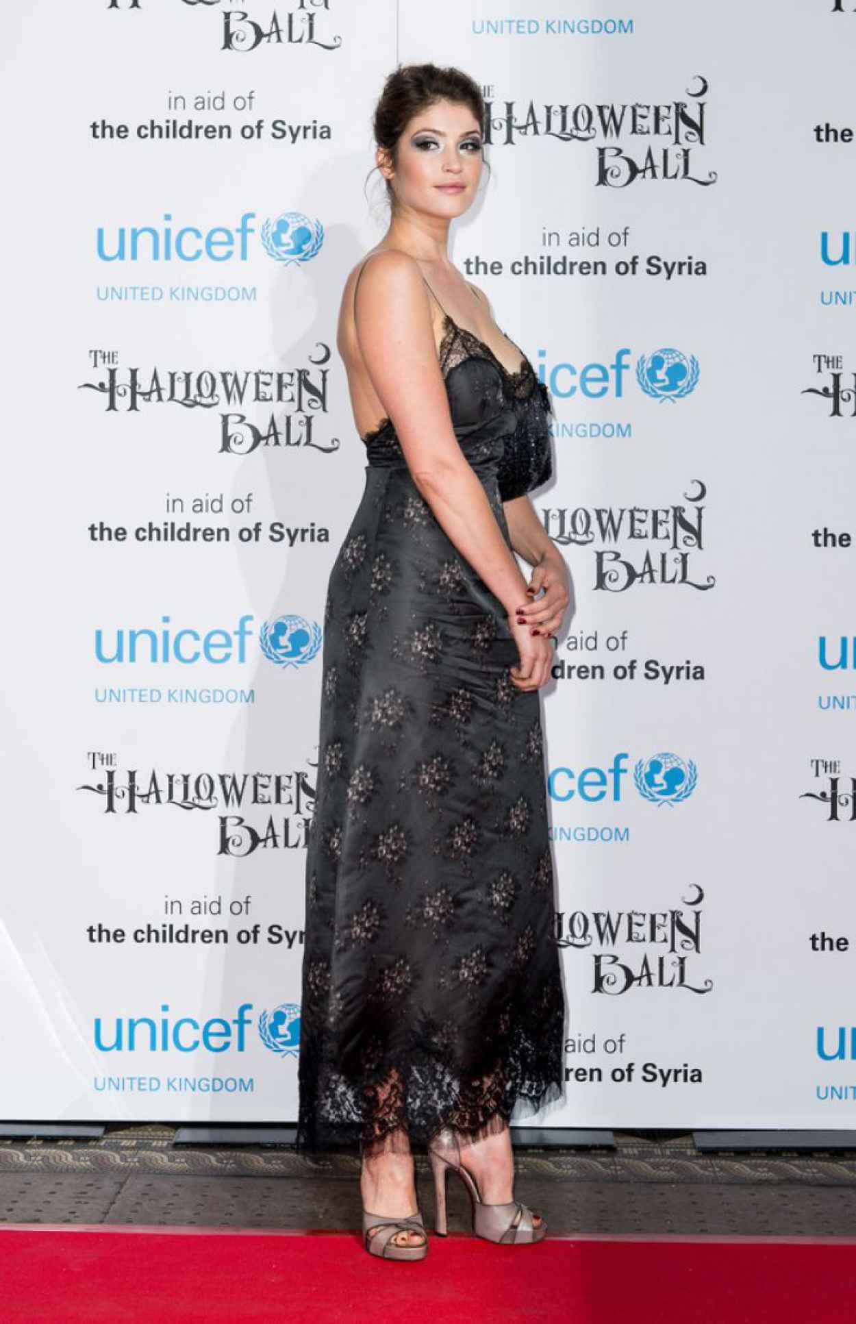 Gemma Arterton Arrives at The UNICEF Halloween Ball in London-3