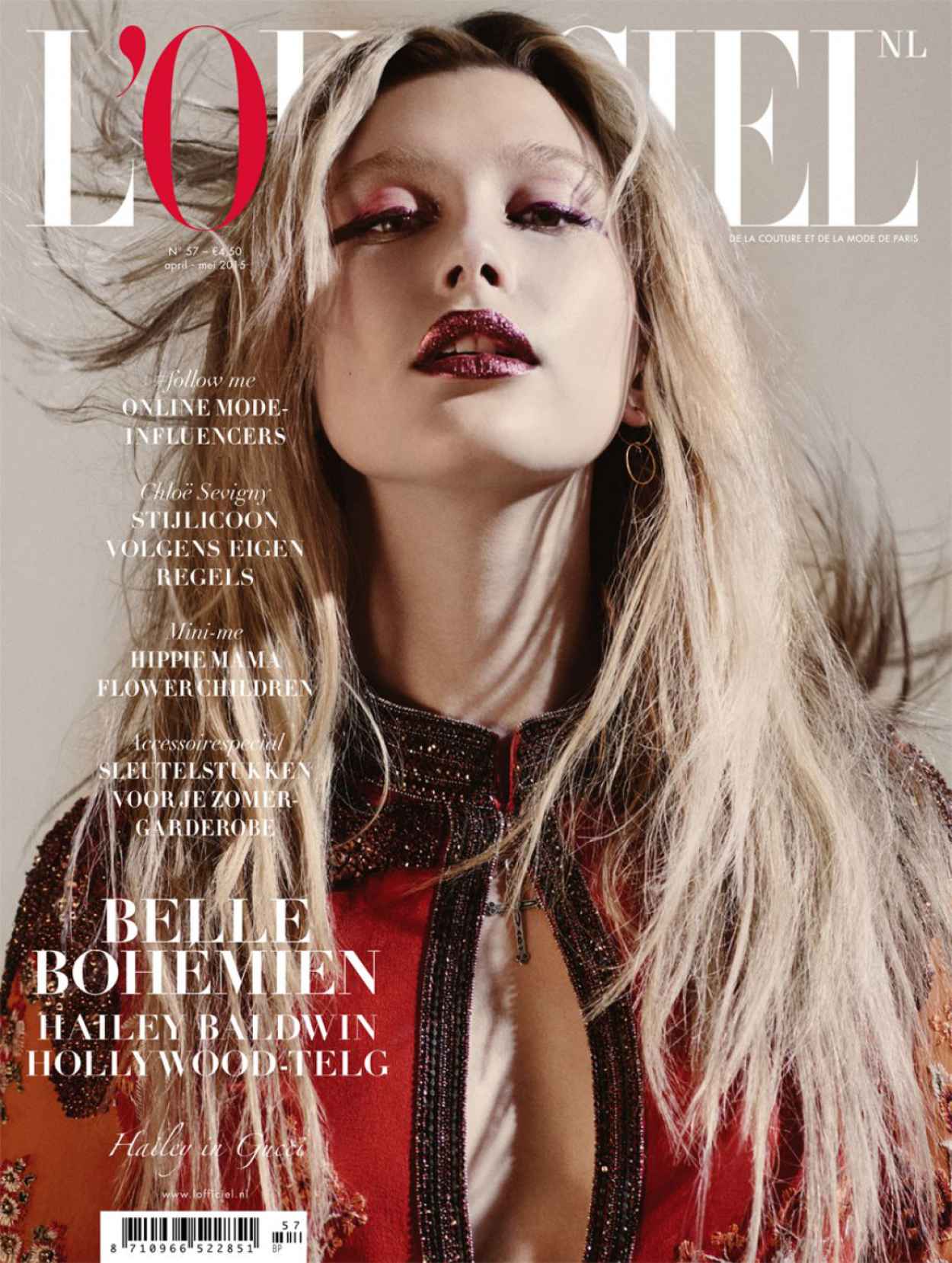 Hailey Baldwin – LOfficiel Netherlands April/May 2015 Covers – celebsla.com