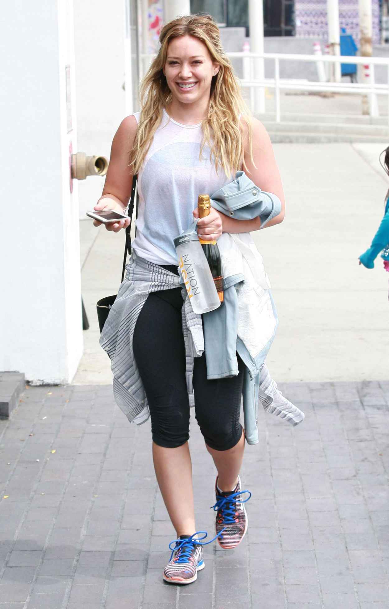 Hilary Duff Gym Style – Leaving Gym in West Hollywood, July 2015