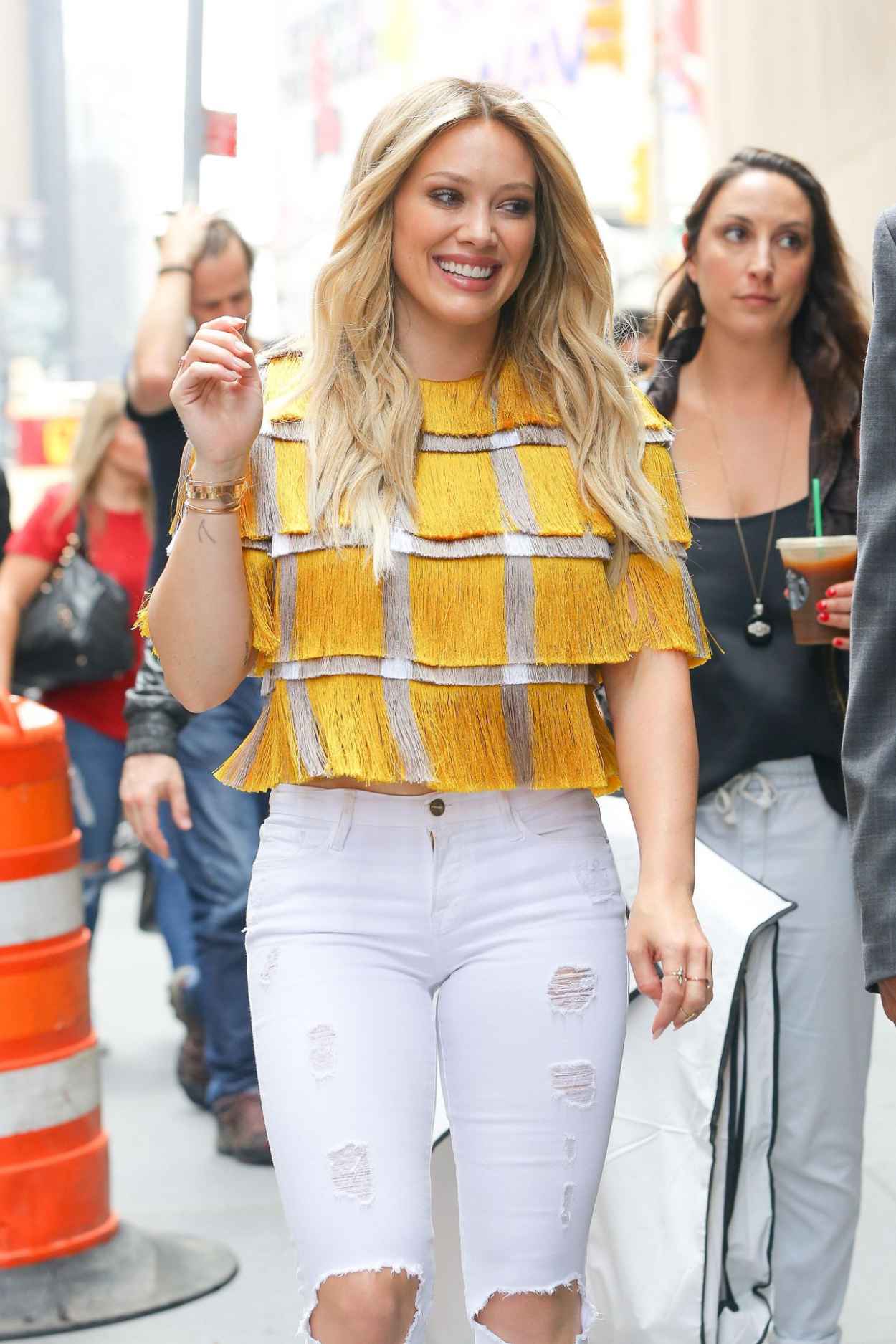 Hilary Duff In Ripped Jeans Nyc June 2015