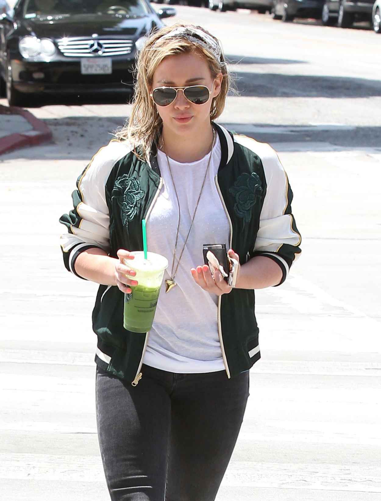 Hilary Duff – Outing to Starbucks in West Hollywood – May 2015