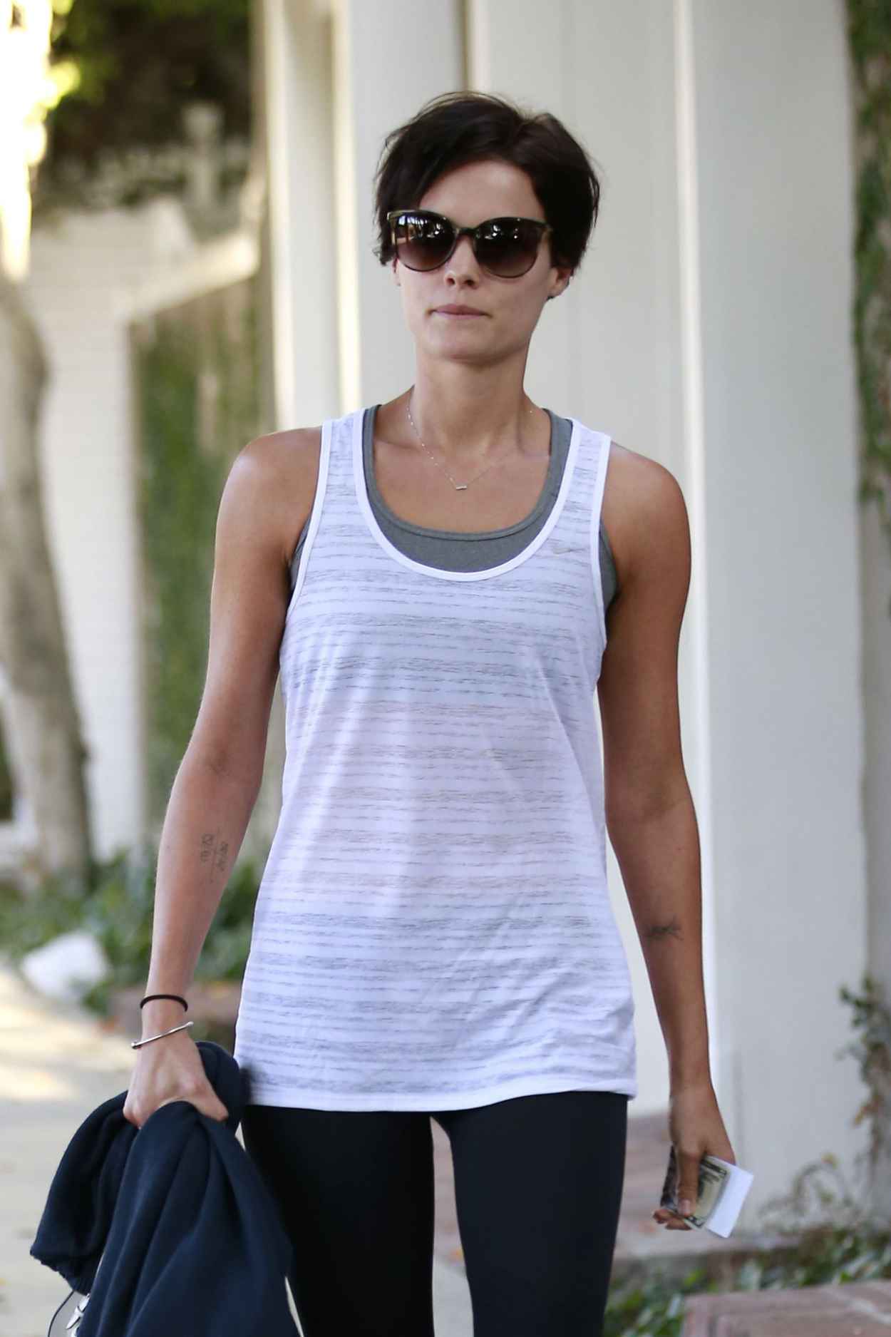 Jaimie Alexander Leaving Alfred Coffee & Kitchen in West Hollywood-1