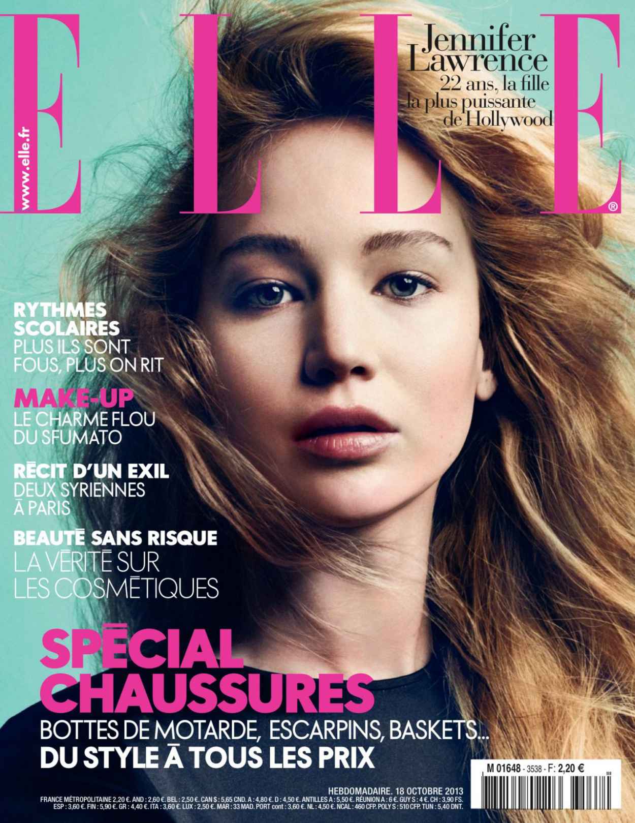 Jennifer Lawrence ELLE Magazine France Cover Girl - October 2015 Issue-1