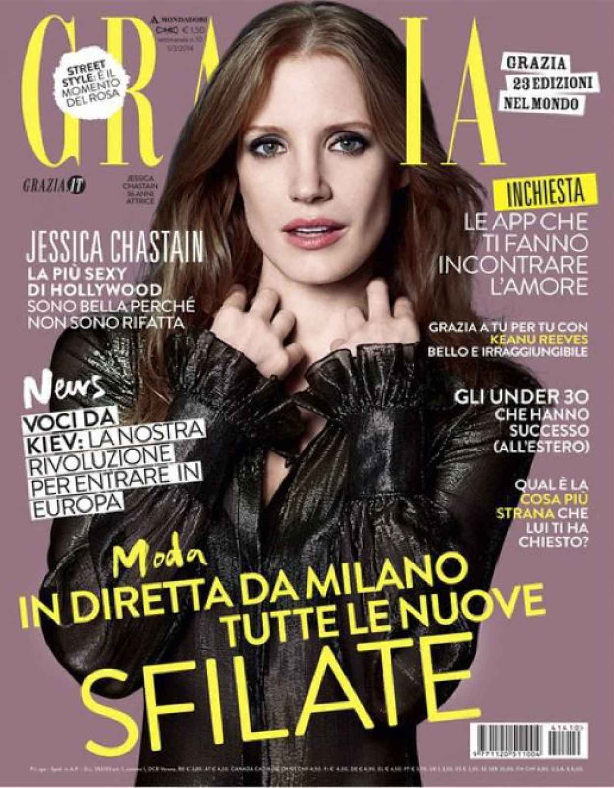 Jessica Chastain - Grazia Magazine (Italy) - March, 2015 Issue-1