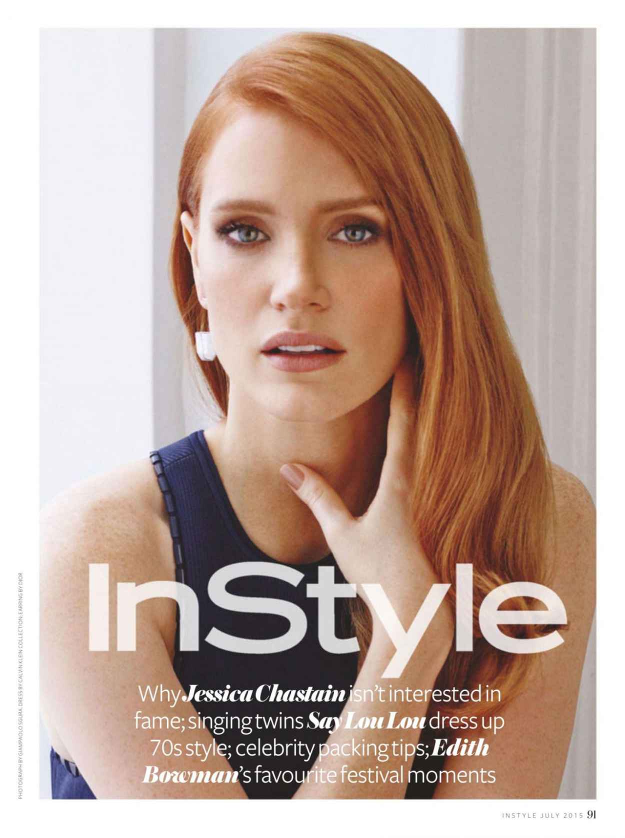 Jessica Chastain – InStyle Magazine (UK) July 2015 Issue – celebsla.com