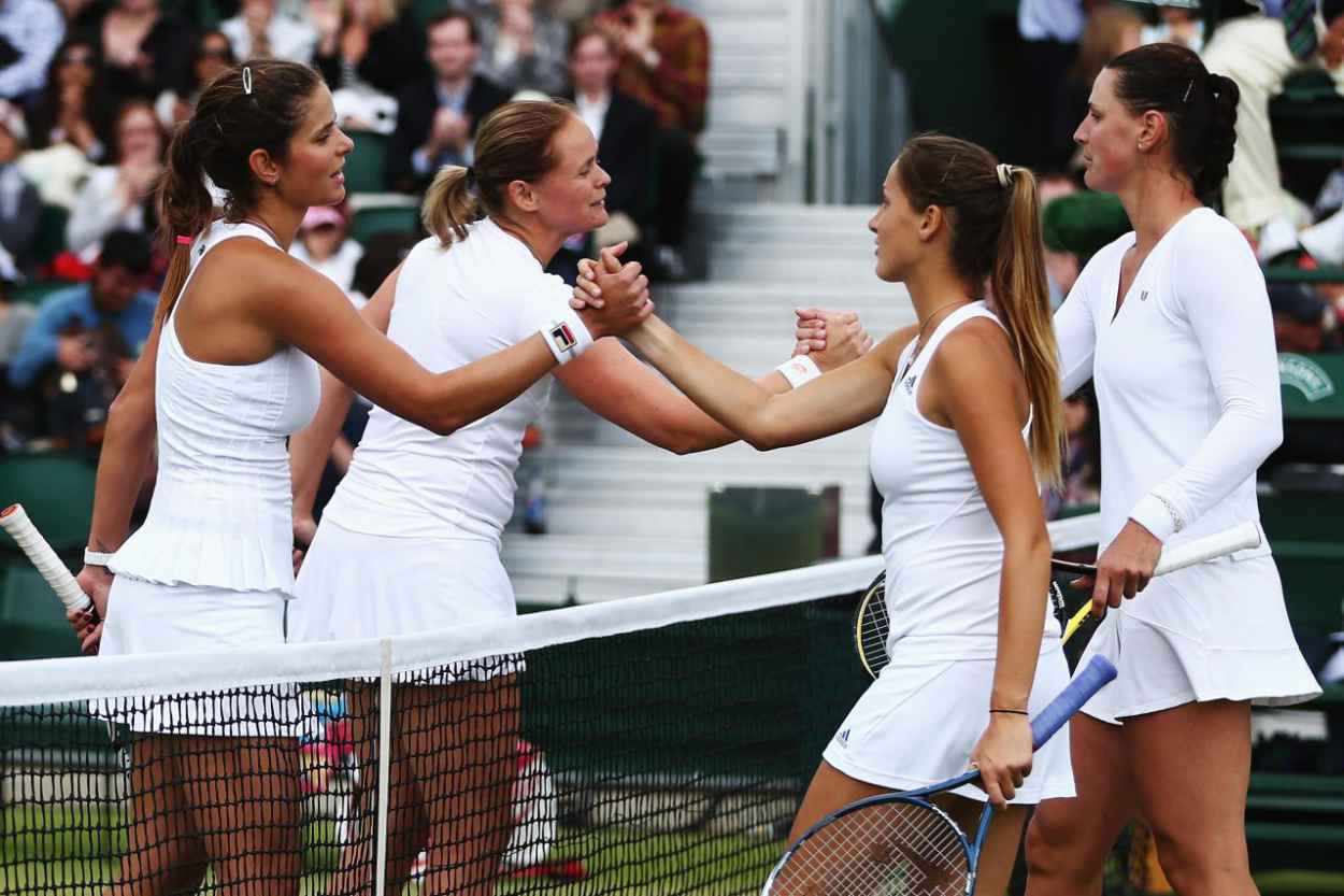 Julia Goerges Wimbledon Tennis Championships 2015 2nd Round Doubles