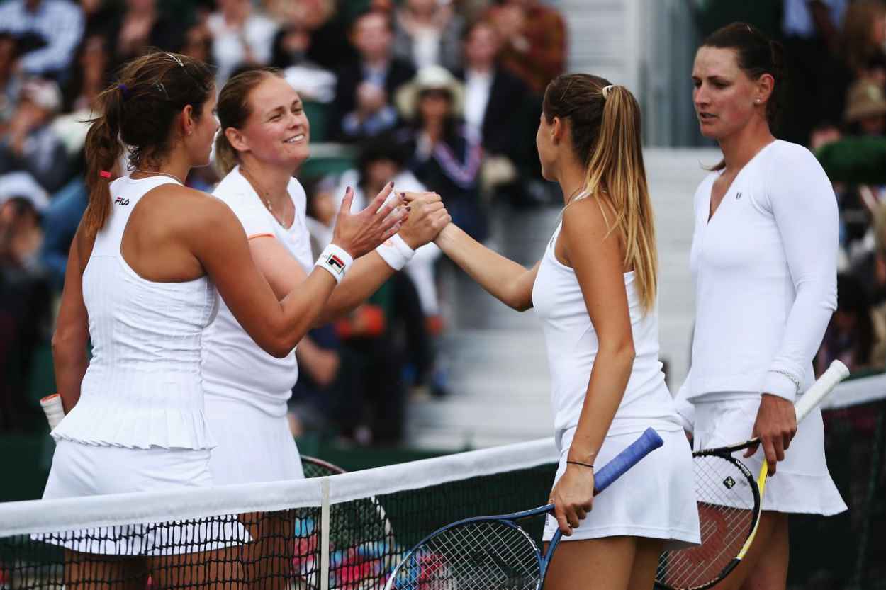 Julia Goerges Wimbledon Tennis Championships 2015 2nd Round Doubles