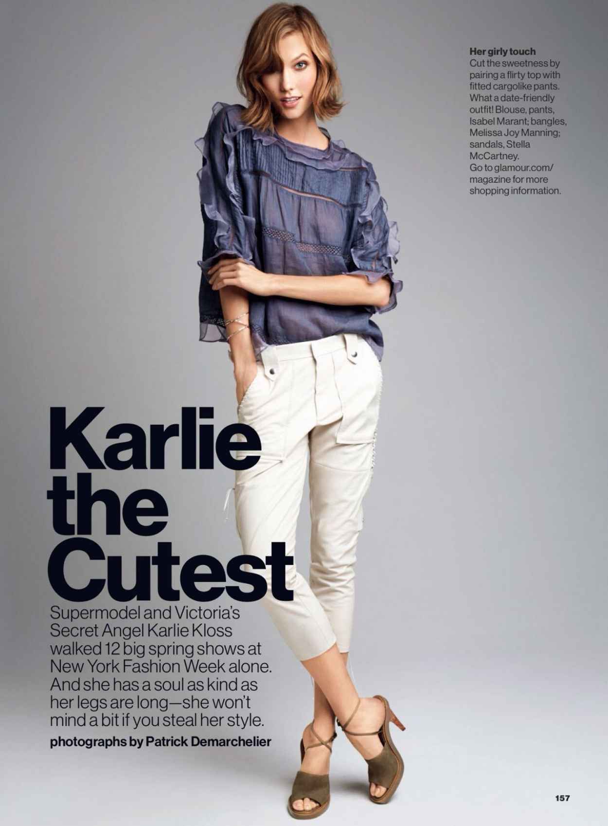 Karlie Kloss - GLAMOUR Magazine - February 2015 Issue-3