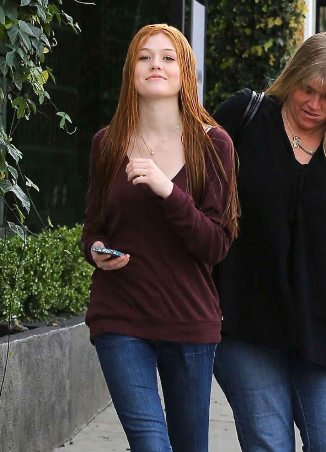Katherine McNamara Leaving A Salon In West Hollywood - March 2015-3