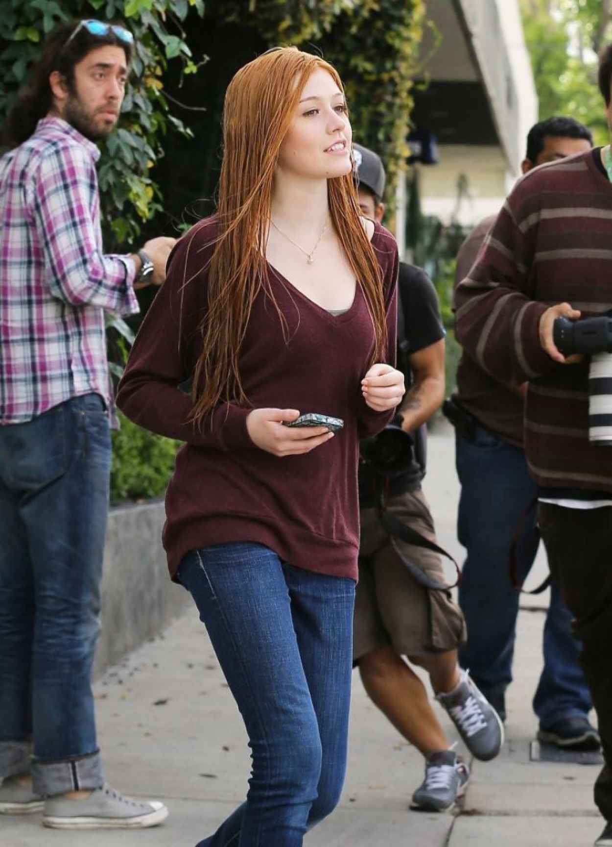 Katherine McNamara Leaving A Salon In West Hollywood - March 2015-5