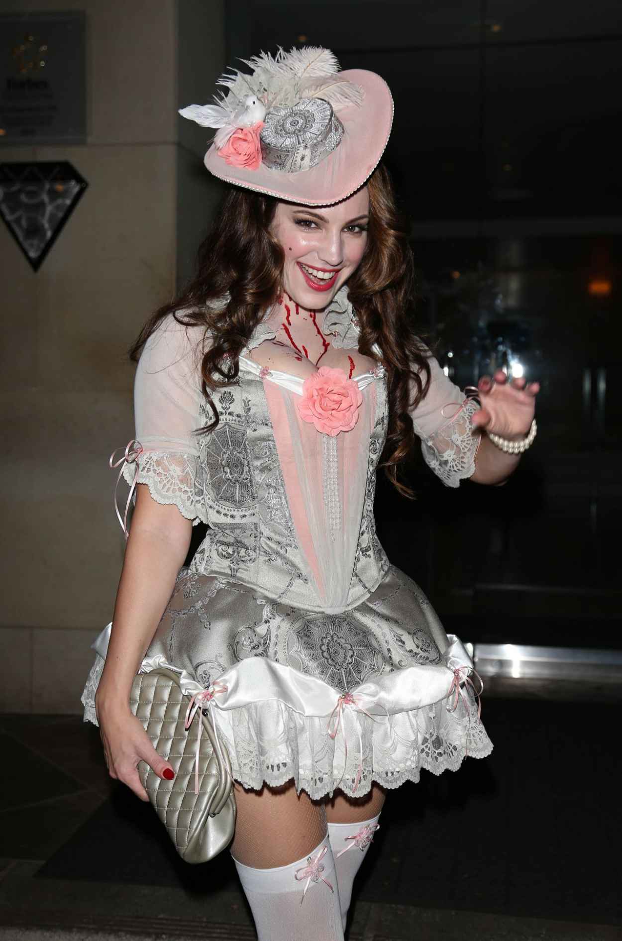 Kelly Brook as Marie Antoinette leaving a Halloween party in Beverly Hills-2
