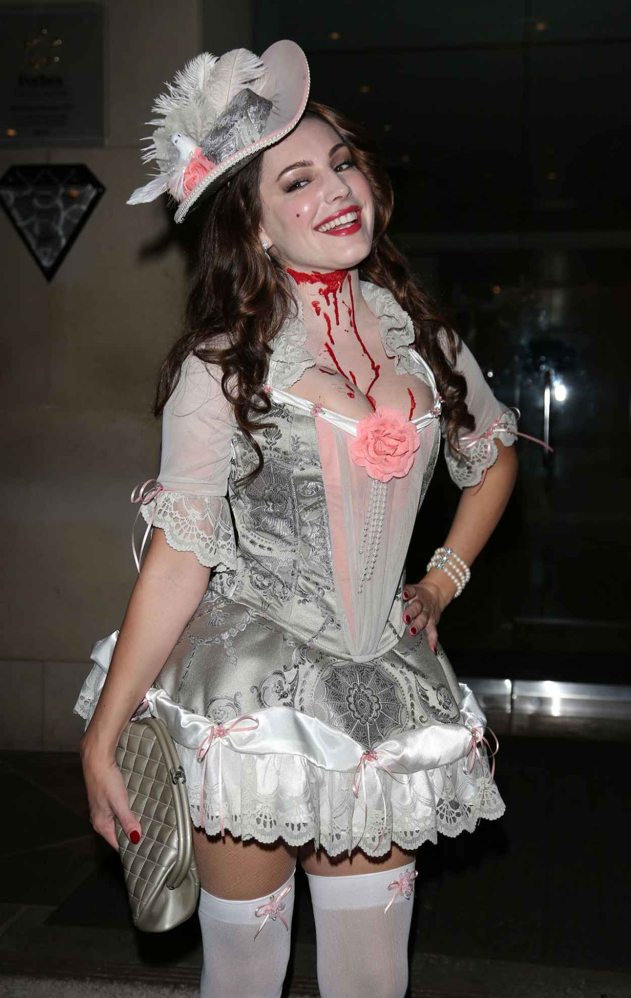 Kelly Brook as Marie Antoinette leaving a Halloween party in Beverly Hills-4