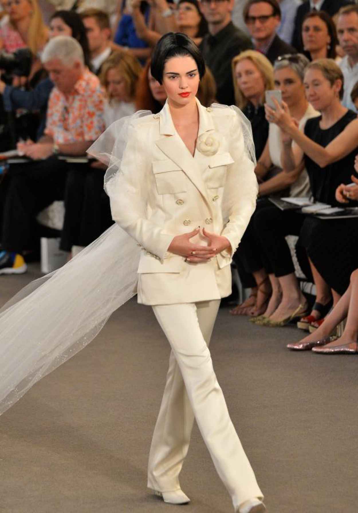 Kendall Jenner – Chanel Fashion Show in Paris, July 2015 – celebsla.com