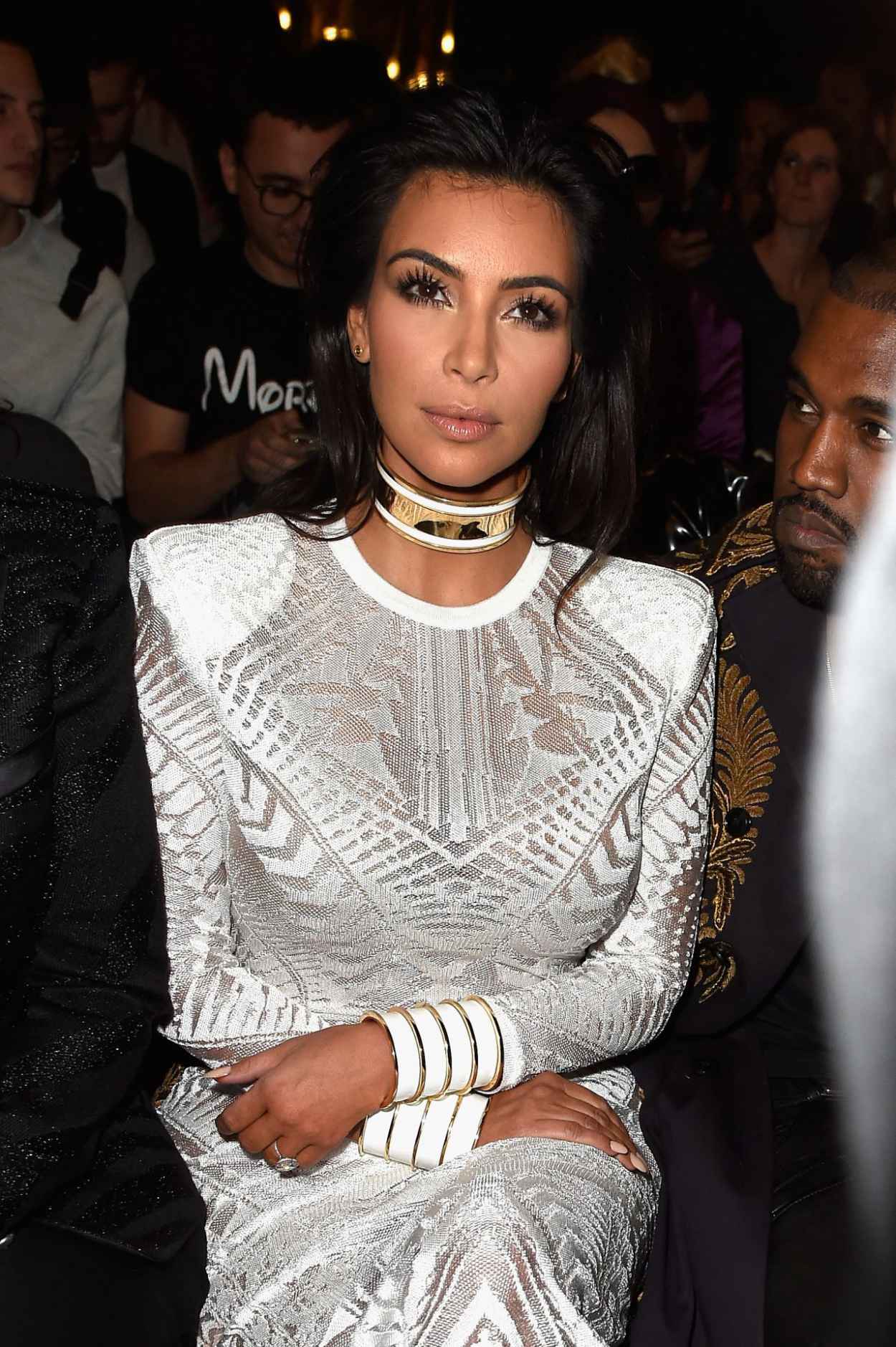 Kim Kardashian – Paris Fashion Week – The Balmain Show, September 2015 ...