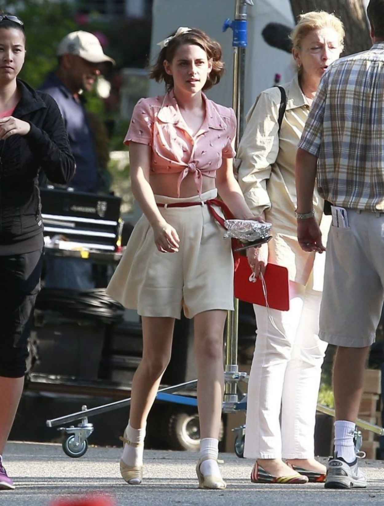 Kristen Stewart on the Set of a New Woody Allen Movie in Los Angeles