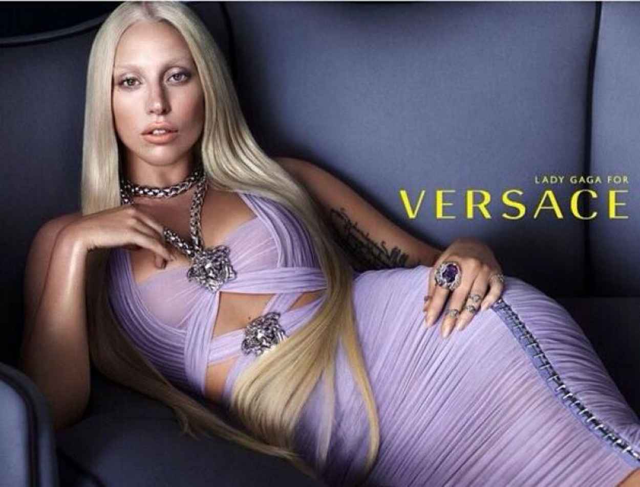 Lady Gaga Photoshoot For Versace Spring 2015
