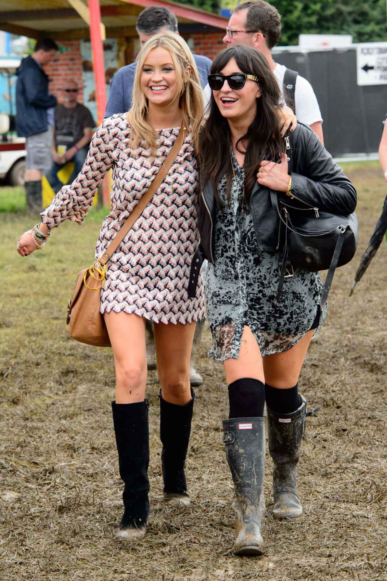 Laura Whitmore at Glastonbury Festival England, June 2015 – celebsla.com