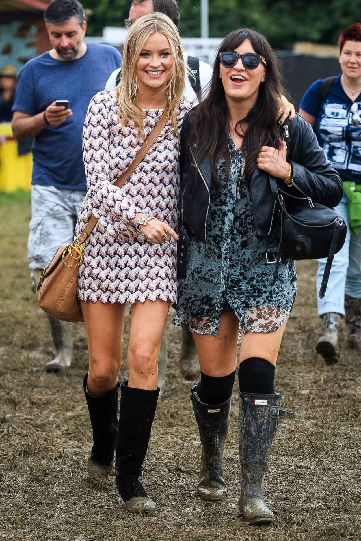 Laura Whitmore at Glastonbury Festival England, June 2015 – celebsla.com