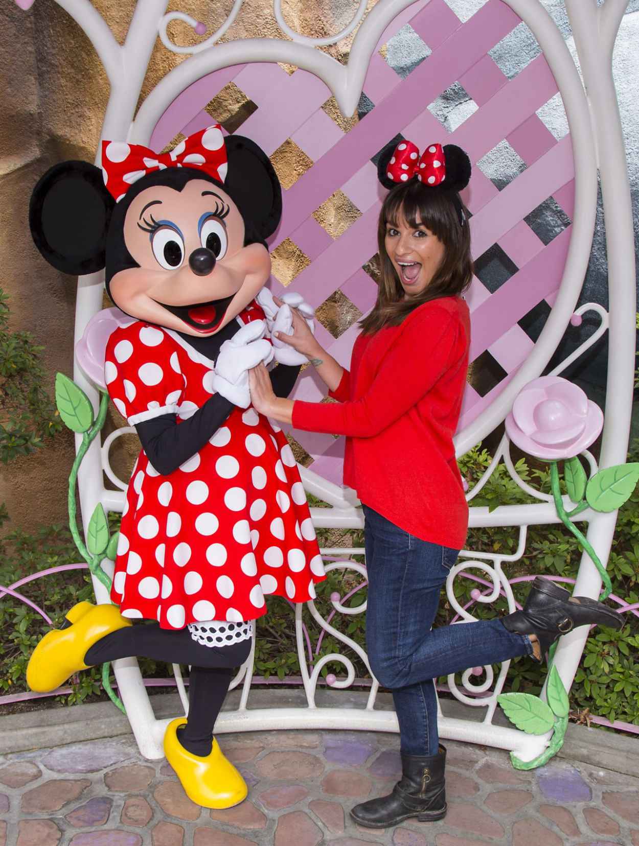 Lea Michele at Mickeys Toontown at Disneyland in Anaheim, May 2015