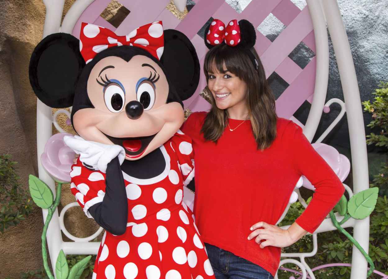 Lea Michele at Mickeys Toontown at Disneyland in Anaheim, May 2015